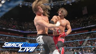 Ziggler vs Styles  If Dolph wins hes added to World Title Match SmackDown Live Aug 23 2016 [upl. by Newel]