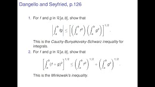 Analysis  CauchyBunyakovskySchwarz Inequality and Minkowski Inequality [upl. by Dryfoos]