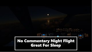 Long Haul Night Flight To Dubai No CommentaryNo Music Great For Sleep [upl. by Harper811]