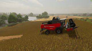 2 HARVESTER NEW FARM CANOLA HARVEST WRZOSY FARM FS22 [upl. by Friedrick]