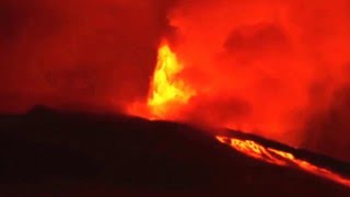 Eruption volcano Galapagos Islands [upl. by Nawram]