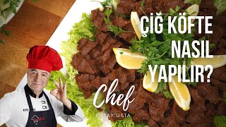 Evde ÇİĞ KÖFTE nasıl yapılır  Oktay Usta [upl. by Aneerhs865]