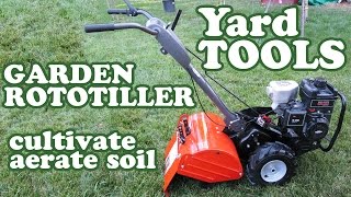 Husqvarna Rototiller  Garden Cultivator Aerator  Soil Ground Yard Machine Rear Tine Tiller Jazevox [upl. by Eitsrik155]