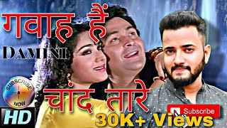 Gawah Hain Chand Taare  Damini Full Song  Kumar Sanu amp Alka Yagnik  Rishi Kapoor  Raj Mallick [upl. by Ymac]