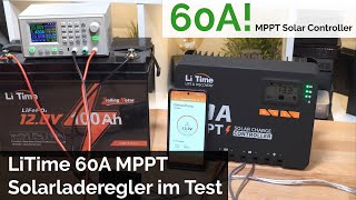 60A MPPT Ladecontroller LiTime LTMPPTCTRL4860 60A MPPT Solarladeregler im Test [upl. by Lyrrehs545]