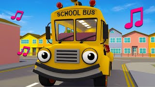 The Wheels on the Bus Go Round and Round Song  Geckos Garage  Nursery Rhymes amp Kids Songs [upl. by Omrellig]