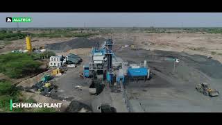 ALLTECH  Asphalt Batch Mixing Plant quotUNIBLACK3000quot  DelhiMumbai Expressway [upl. by Nadab]