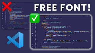 My Favorite FREE VS Code Font in 2022  Install and Setup with FONT LIGATURES [upl. by Amethyst]