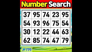 Number Search Top developers share their brain games secrets for seniors【Memory  brain game 】179 [upl. by Husch716]