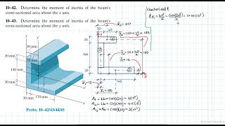 10–42 Moments of Inertia Chapter 10 Hibbeler Statics Benam Academy [upl. by Stanley]