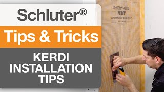 Installation Tips for Schluter®KERDI [upl. by Ileana]