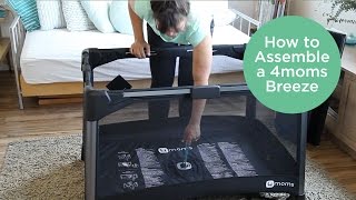 How to Assemble a 4moms Breeze Classic Playard  Babylist [upl. by Adev]