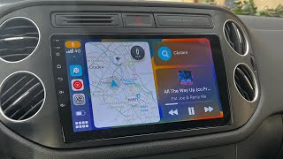 Install android radio gps Volkswagen Tiguan 8gb ram with Apple CarPlay android auto [upl. by Llieno]