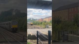 MERIDIAN at Spondon railway station WITH LEVEL CROSSING ACTIVATION [upl. by Merridie]