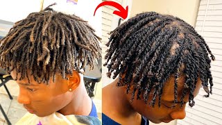 Easy Easy Easy Perfect Two strand twist on DREADLOCKS  🧬Retwist‼️ [upl. by Htehpaj119]