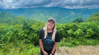 Great Smoky Mountains HIGHEST POINT  Clingmans Dome Hike  Mountain Roads thro NC amp TN road trip [upl. by Abbate]