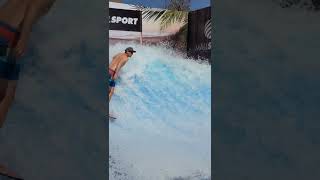 Brandon Santiago Chile La Ola Mall Sport 2023 flowrider barrel Surf Machine Pool Wave [upl. by Prem]