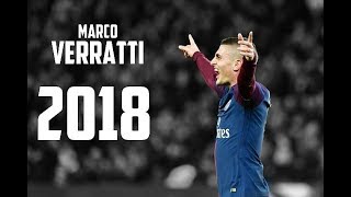 Marco Verratti ● Defensive Skills Goals and Passes ● 201718 [upl. by Vharat]