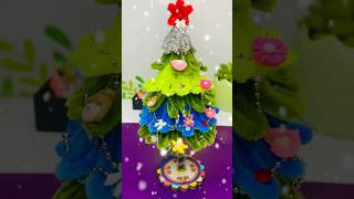 Creative Mini Christmas Tree Made from Pipe Cleaners and Accessories” diy creative noel shorts [upl. by Kcirdez]