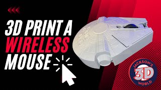 How to 3D Print a Millennium Falcon Wireless Computer Mouse with BambuLab [upl. by Naejarual]