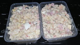 Macaroni Salad  Chicken and Ham Macaroni Salad Holiday Recipes  Lutong Pinoy [upl. by Pittman65]