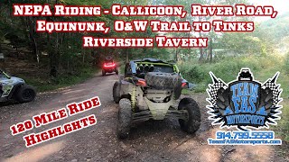 NEPA Riding OampW Trails Callicoon PA Side River Road Equinunk Lake Como Starlight [upl. by Amaty]