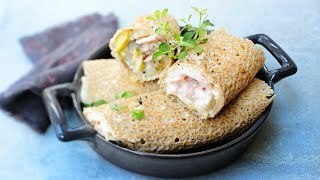 Recette  Crêpe jambon fromage [upl. by Rosenblum]