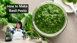 How to Make Basil Pesto 🍃🍃 [upl. by Slein]