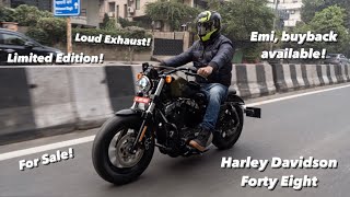 Preowned Harley Davidson Forty Eight for Sale  Full Review  ALL ABOUT BIKES INDIA [upl. by Dulcine]