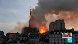 NotreDame fire in images [upl. by Normi]