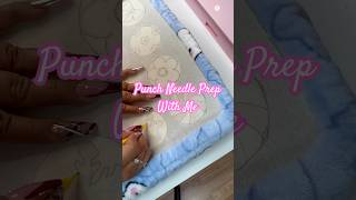 I just love punch needling preping a new frame 🥰🩷 punchneedle pink christmasdecor embroidery [upl. by Kiele]