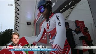 Alpiner SkiWeltcup  Slalom  Kitzbühel  2 Platz  Marco SCHWARZ  2 Lauf  2020 [upl. by Glynn50]