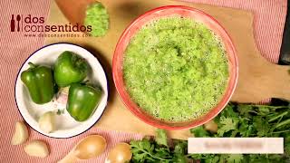 Salsa verde para Tacos mexicanos  Receta paso a paso  DosConSentidoscom [upl. by Hsekin]