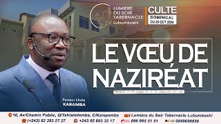 🔴CulteduDimanche20Octobre2024Le vœu de Naziréat La divinité [upl. by Lavona]