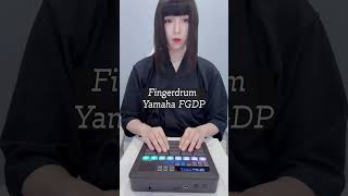 Practicing the fingerdrum with Yamaha FGDP [upl. by Ycniuq664]