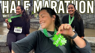 I RAN MY FIRST HALF MARATHON How to start Training and RACE DAY TIPS [upl. by Aydin]