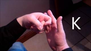 How to sign the alphabet in British Sign Language BSL  Left handed  Signer point of view [upl. by Sailesh]