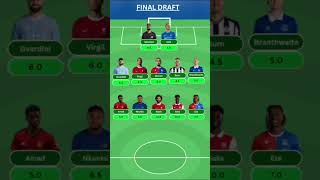 FPL FINAL DRAFT  FPL 202425  FPL Focus India  fpl fantasyfootball fplindia [upl. by Hsima]