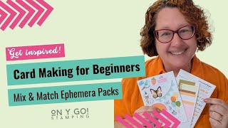 Card Making for Beginners with the Mix and Match Ephemera Packs [upl. by Floria]