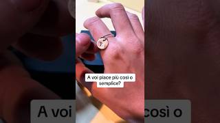 Oggi vi mostro un anello super semplice ✨🤍 smallbusiness gioielli madeinitaly jewellery [upl. by Yve508]