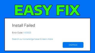 How To Fix Epic Games Install Failed Error Code IIE1003 [upl. by Jada]