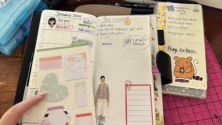 Chatting w All my Planners hobonichi kinbor moleskine stalogy [upl. by Rebekkah347]