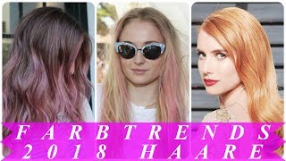 Coole haarfarben trends 2018 damen [upl. by Shirl]