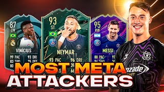 FIFA 22 TOP 5 BEST META amp OVERPOWERED PLAYERS IN EACH POSITION ATTACKERS UPDATED [upl. by Anilosi]