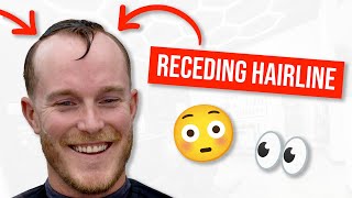 How to cut a Receding Hairline 👴🏼 [upl. by Dannie]