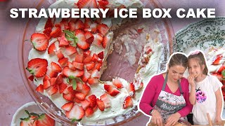 Strawberry Icebox Cake  The Perfect Recipe For Kids [upl. by Connelly]