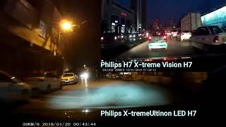 Philips XtremeUltinon H7 LED Bulbs  SEAT LEON [upl. by Ahsaret75]