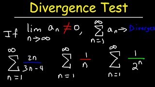 Divergence Test For Series  Calculus 2 [upl. by Arv729]