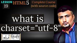 html utf8charsetencoding elements or tags  Html5 tutorial19 in HindiUrdu [upl. by Redienhcs]