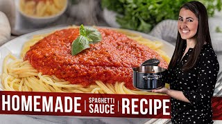 Homemade Spaghetti Sauce Recipe [upl. by Yanad]